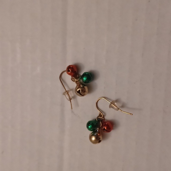 4/$30 Shiny Christmas Bells Earrings - Picture 2 of 3